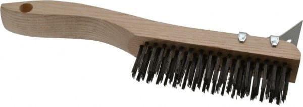 Scratch Brush, 4 Rows, 16 Columns, Steel MPN:0008300500