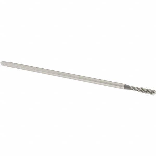 Extension Tap: 10-24, 3 Flutes, H3, Bright/Uncoated, High Speed Steel, Spiral Flute MPN:1297300