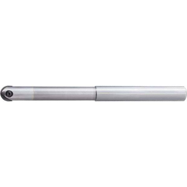 Indexable Ball Nose End Mill: 10 mm Cut Dia, Solid Carbide, 130 mm OAL MPN:7801439