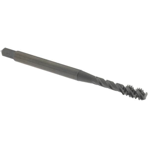 Spiral Flute Tap: #6-32 UNC, 3 Flutes, Bottoming, 3B Class of Fit, Cobalt, Oxide Coated MPN:0136001