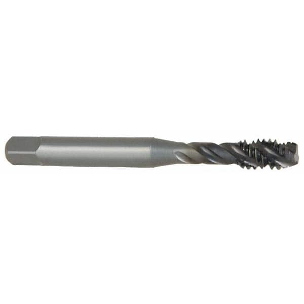 Spiral Flute Tap:  UNF,  3 Flute,  Bottoming,  3B Class of Fit,  Vanadium High-Speed Steel,  Steam Oxide Finish MPN:0138801