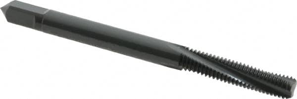 Spiral Flute Tap: #10-32 UNF, 3 Flutes, Bottoming, 3B Class of Fit, Powdered Metal, Oxide Coated MPN:0140301