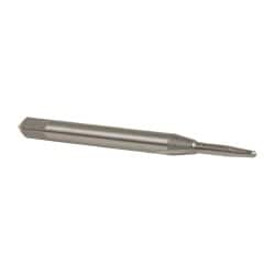 Straight Flute Tap: #1-72 UNF, 2 Flutes, Taper, 3B Class of Fit, High Speed Steel, Bright/Uncoated MPN:1000600