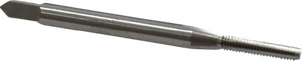 Straight Flute Tap: #2-56 UNC, 3 Flutes, Bottoming, 2B Class of Fit, High Speed Steel, Bright/Uncoated MPN:1001100