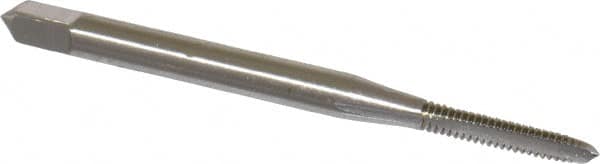 Straight Flute Tap: #3-48 UNC, 3 Flutes, Plug, 3B Class of Fit, High Speed Steel, Bright/Uncoated MPN:1001600