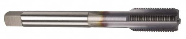 Straight Flute Tap: 7/16-20 UNF, 4 Flutes, Bottoming, Powdered Metal, TiCN Coated MPN:1005201308