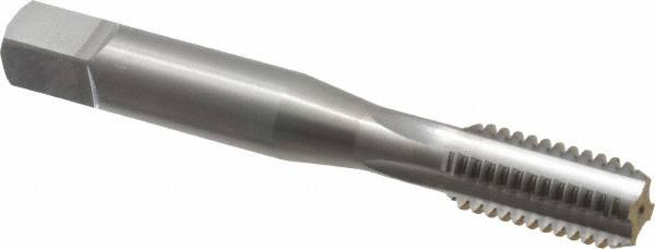 Straight Flute Tap: 3/8-16 UNC, 4 Flutes, Bottoming, 2B Class of Fit, Solid Carbide, Bright/Uncoated MPN:1005910800