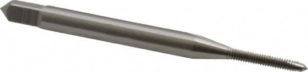 Straight Flute Tap: #1-72 UNF, 2 Flutes, Plug, 2B Class of Fit, High Speed Steel, Bright/Uncoated MPN:1010700