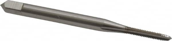 Straight Flute Tap: #2-56 UNC, 3 Flutes, Plug, 2B Class of Fit, High Speed Steel, Bright/Uncoated MPN:1011000