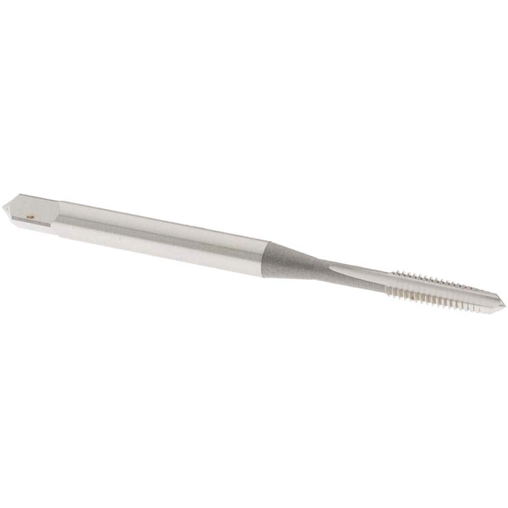 Straight Flute Tap: #4-48 UNF, 3 Flutes, Taper, 2B Class of Fit, High Speed Steel, Bright/Uncoated MPN:1012400