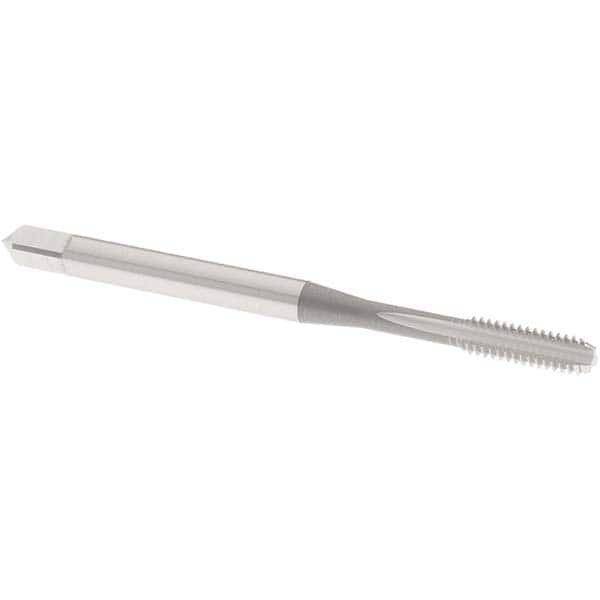 Straight Flute Tap: #5-40 UNC, 3 Flutes, Bottoming, 2B/3B Class of Fit, High Speed Steel, Bright/Uncoated MPN:1013200