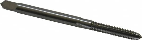 Straight Flute Tap: #5-44 UNF, 3 Flutes, Plug, 2B Class of Fit, High Speed Steel, Bright/Uncoated MPN:1013400