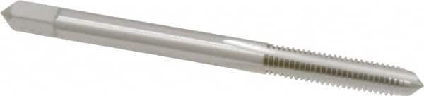 Straight Flute Tap: #8-36 UNF, 4 Flutes, Plug, 2B/3B Class of Fit, High Speed Steel, Bright/Uncoated MPN:1014600