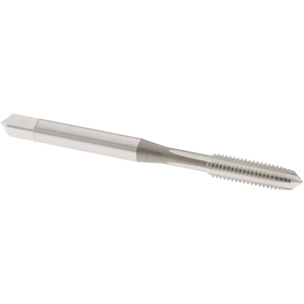 Straight Flute Tap: #10-32 UNF, 4 Flutes, Plug, 2B Class of Fit, High Speed Steel, Bright/Uncoated MPN:1025200