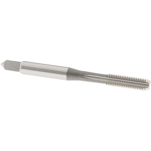 Straight Flute Tap: #12-28 UNF, 4 Flutes, Bottoming, 2B/3B Class of Fit, High Speed Steel, Bright/Uncoated MPN:1025900