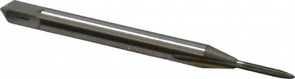 Straight Flute Tap: #00-90 UNC, 2 Flutes, Plug, High Speed Steel, Bright/Uncoated MPN:1030000