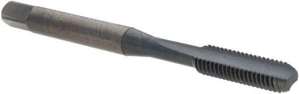 Straight Flute Tap: #10-32 UNF, 2 Flutes, Bottoming, 2B Class of Fit, High Speed Steel, Oxide Coated MPN:1074401