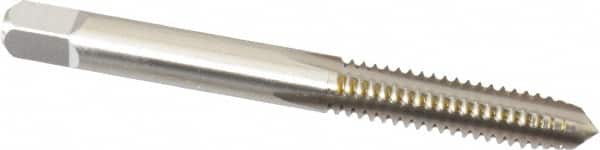 Straight Flute Tap: 1/4-20 UNC, 4 Flutes, Plug, High Speed Steel, Bright/Uncoated MPN:1100100