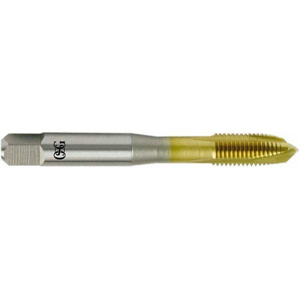 Spiral Point Tap: #8-32 UNC, 3 Flutes, Plug, Vanadium High Speed Steel, TiN Coated MPN:1101508005