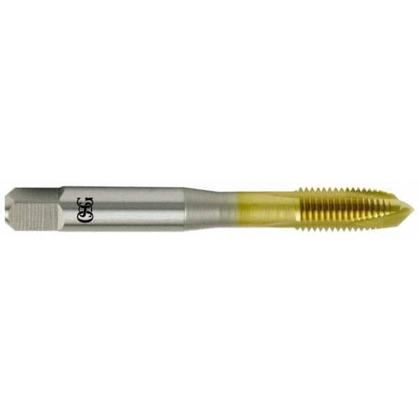 Spiral Point Tap: #12-28 UNF, 3 Flutes, Plug, High Speed Steel, TiN Coated MPN:1101516505