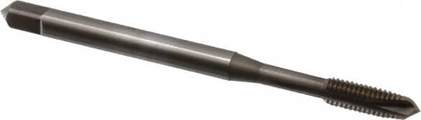 Spiral Point Tap: #10-32 UNF, 3 Flutes, Plug, 2B Class of Fit, Vanadium High Speed Steel, Nitride Coated MPN:1101600603