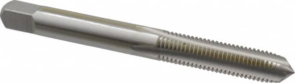 Straight Flute Tap: 1/4-28 UNF, 4 Flutes, Plug, High Speed Steel, Bright/Uncoated MPN:1110400