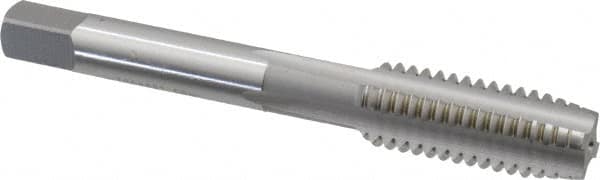 Straight Flute Tap: 7/16-14 UNC, 4 Flutes, Plug, High Speed Steel, Bright/Uncoated MPN:1121900