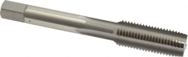 Straight Flute Tap: 7/16-20 UNF, 4 Flutes, Plug, High Speed Steel, Bright/Uncoated MPN:1122200