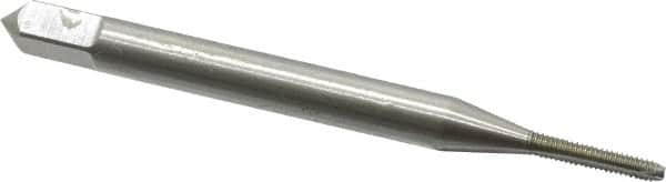 Spiral Point Tap: #0-80 UNF, 2 Flutes, Bottoming, 3B Class of Fit, High Speed Steel, Bright Finish MPN:1200100