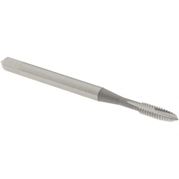 Spiral Point Tap: #4-40 UNC, 2 Flutes, Plug, 2B/3B Class of Fit, High Speed Steel, Bright Finish MPN:1206400