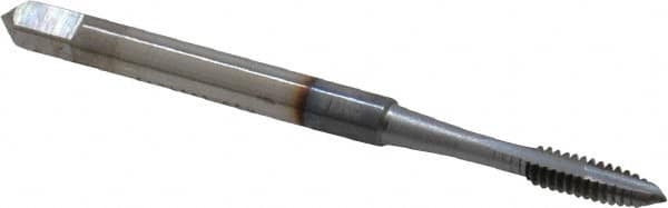Spiral Point Tap: #4-40 UNC, 2 Flutes, Plug, 2B/3B Class of Fit, High Speed Steel, TiCN Coated MPN:1206408