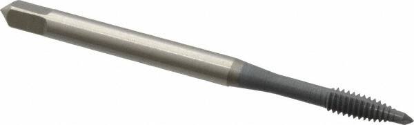 Spiral Point Tap: #5-40 UNC, 2 Flutes, Plug, 2B/3B Class of Fit, High Speed Steel, elektraLUBE Coated MPN:1207002