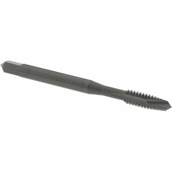Spiral Point Tap: #10-24 UNC, 2 Flutes, Plug, High Speed Steel, Oxide Coated MPN:1208401