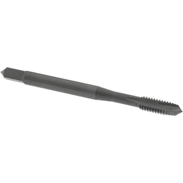 Spiral Point Tap: #8-32 UNC, 2 Flutes, Plug, 2B Class of Fit, High Speed Steel, Oxide Coated MPN:1212801