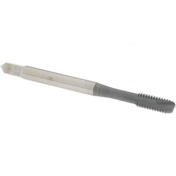 Spiral Point Tap: #8-32 UNC, 2 Flutes, Bottoming, 2B Class of Fit, High Speed Steel, elektraLUBE Coated MPN:1212902