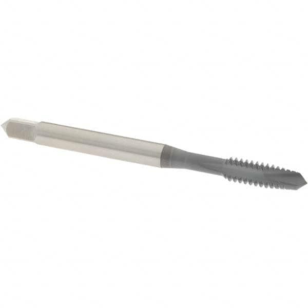 Spiral Point Tap: #10-24 UNC, 2 Flutes, Plug, 2B/3B Class of Fit, High Speed Steel, elektraLUBE Coated MPN:1213402