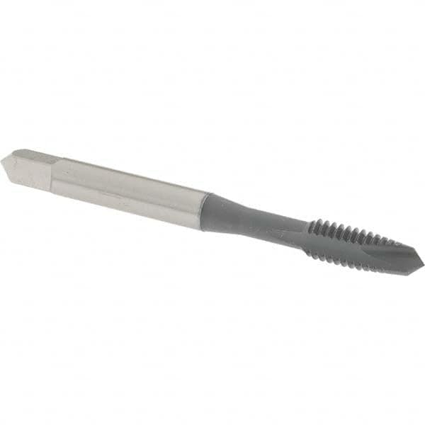 Spiral Point Tap: #12-24 UNC, 2 Flutes, Plug, 2B/3B Class of Fit, High Speed Steel, elektraLUBE Coated MPN:1214202