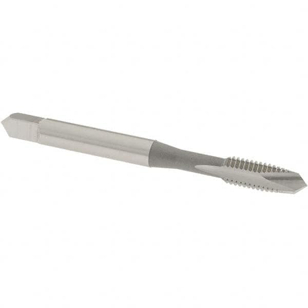 Spiral Point Tap: #12-28 UNF, 2 Flutes, Plug, 2B/3B Class of Fit, High Speed Steel, Bright Finish MPN:1214400