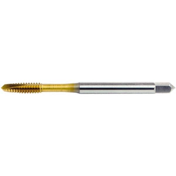 Spiral Point Tap: 5/16-18 UNC, 2 Flutes, Plug, High Speed Steel, TiN Coated MPN:1220805