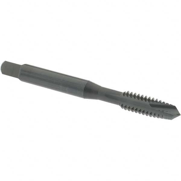 Spiral Point Tap: 1/4-20 UNC, 2 Flutes, Plug, High Speed Steel, Oxide Coated MPN:1225001