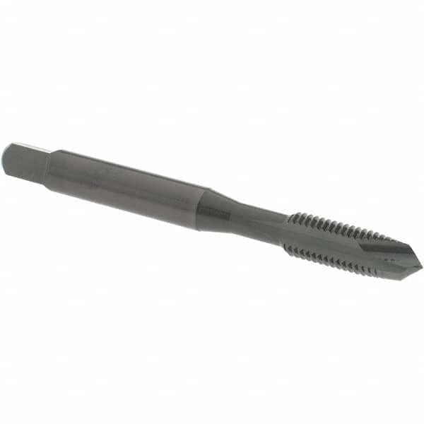 Spiral Point Tap: 1/4-28 UNF, 2 Flutes, Plug, 3B Class of Fit, High Speed Steel, Oxide Coated MPN:1230401