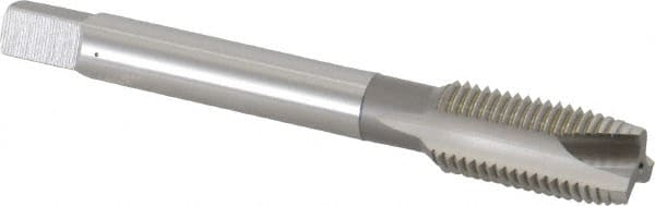 Spiral Point Tap: 7/16-20 UNF, 3 Flutes, Plug, High Speed Steel, Bright Finish MPN:1232200