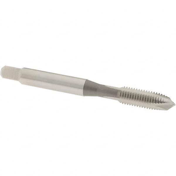 Spiral Point Tap: 1/4-28 UNF, 3 Flutes, Plug, 2B Class of Fit, High Speed Steel, Bright Finish MPN:1235600