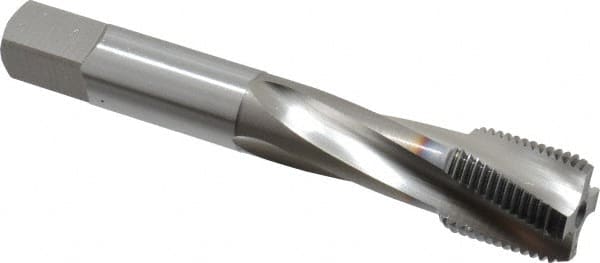 Spiral Flute Tap: 3/4-16 UNF, 4 Flutes, Bottoming, 2B Class of Fit, Vanadium High Speed Steel, TICN Coated MPN:1301301808