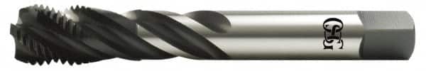 Spiral Flute Tap: 9/16-12 UNC, 4 Flutes, Modified Bottoming, 2B Class of Fit, High Speed Steel, Oxide Coated MPN:1301500101
