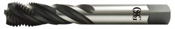 Spiral Flute Tap: 1/2-13 UNC, 4 Flutes, Modified Bottoming, 2B Class of Fit, High Speed Steel, Oxide Coated MPN:1301502601