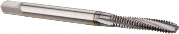 Spiral Flute Tap: #4-40 UNC, 3 Flutes, Modified Bottoming, 2B/3B Class of Fit, Powdered Metal, TICN Coated MPN:1305710208