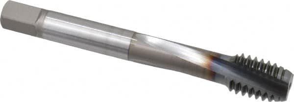 Spiral Flute Tap: 7/16-14 UNC, 3 Flutes, Modified Bottoming, Powdered Metal, TICN Coated MPN:1305712508