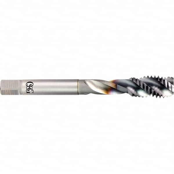 Spiral Flute Tap: 7/8-14 UNF, 4 Flutes, Semi-Bottoming, Powdered Metal, V Coated MPN:1305714508