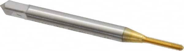 Thread Forming Tap: #0-80 UNF, Bottoming, Cobalt, TiN Coated MPN:1400100005